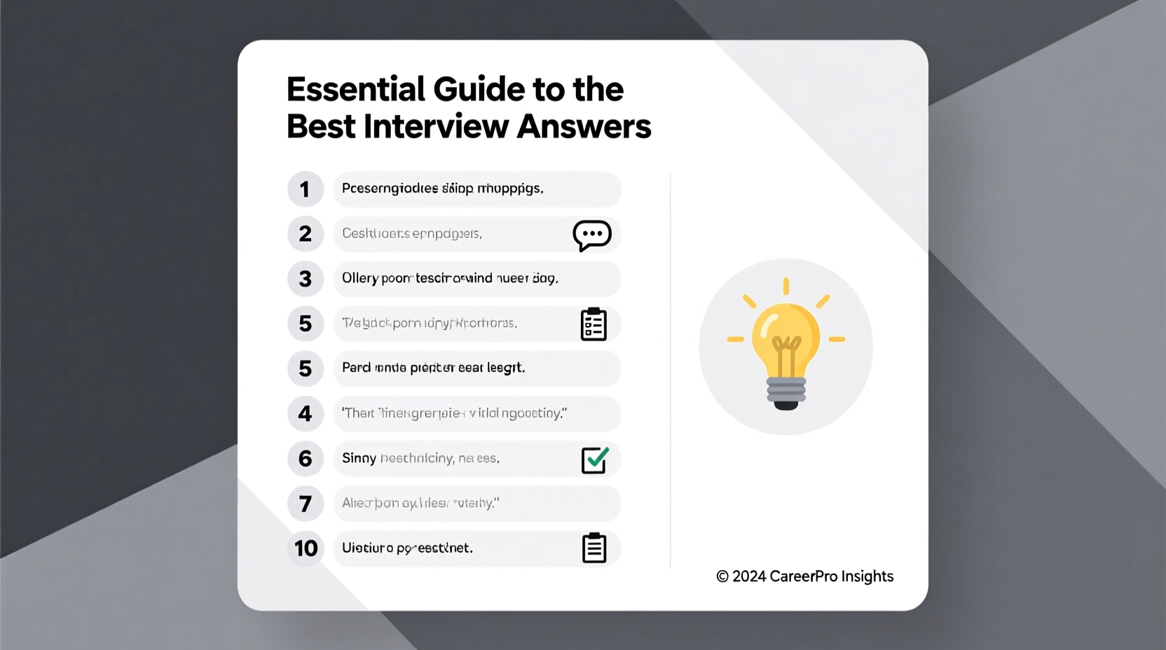 essential guide to the best answers for an interview with 10 key tips
