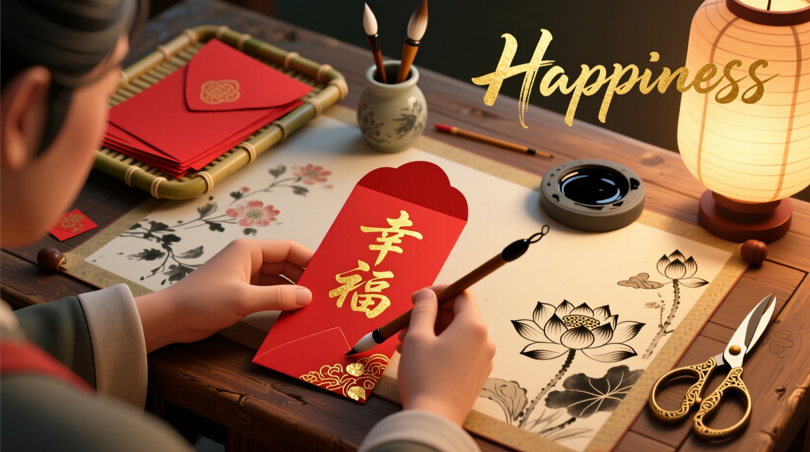 how to make chinese new year envelope