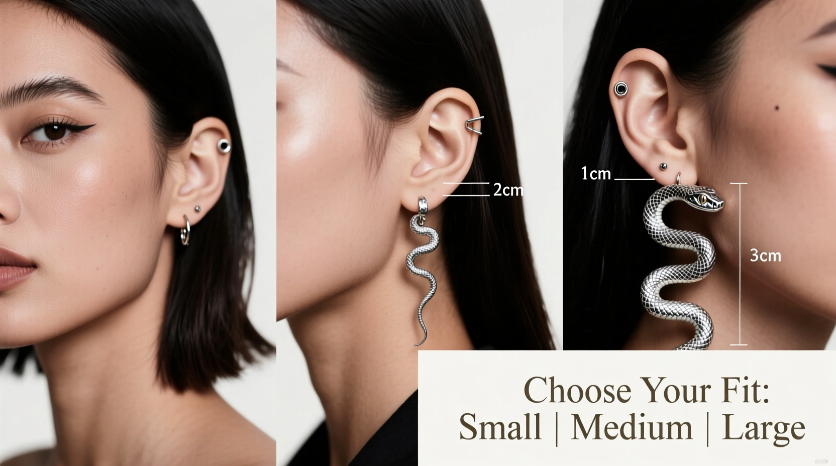 how to find the ideal snake earring size for your style and comfort