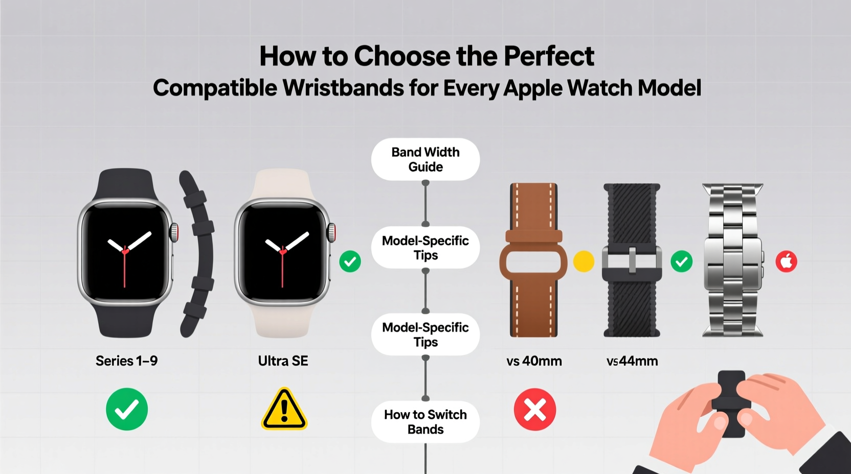 how to choose the perfect compatible wristbands for every apple watch model a practical guide