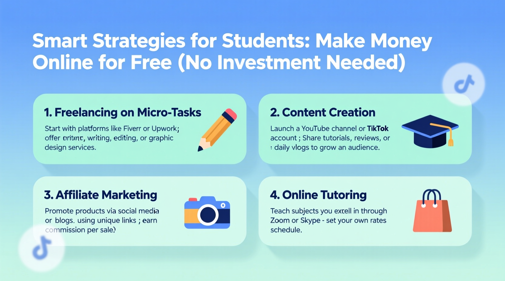 smart strategies for students how to make money online for free without investment