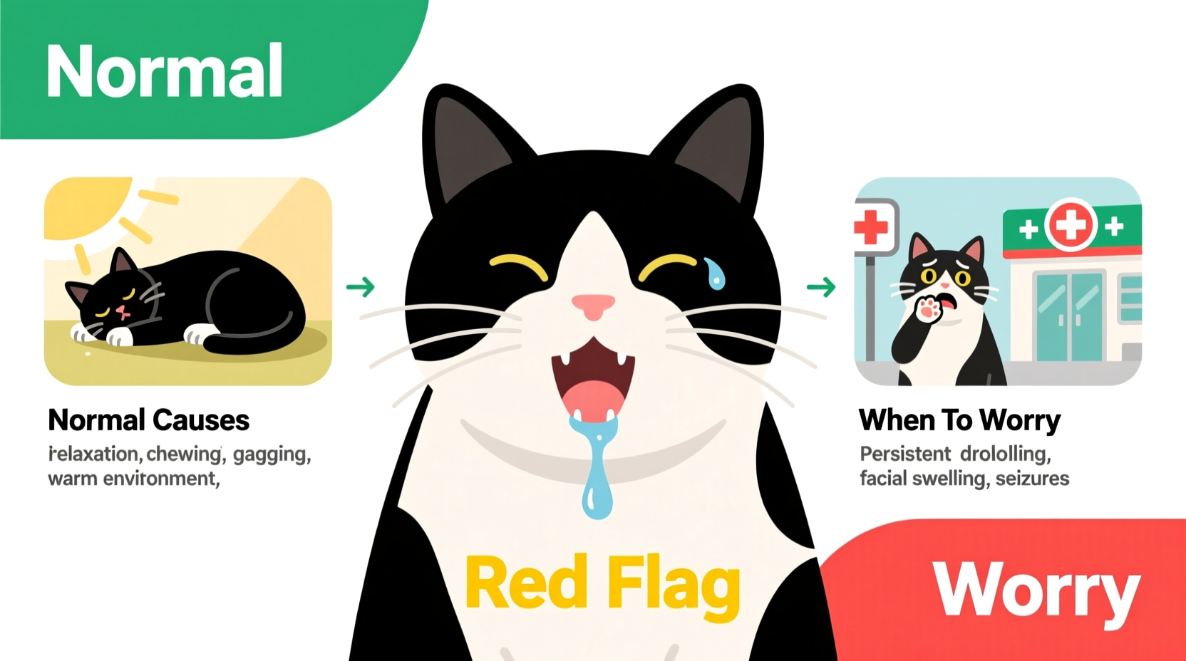 why do cats drool causes when to worry and whats normal