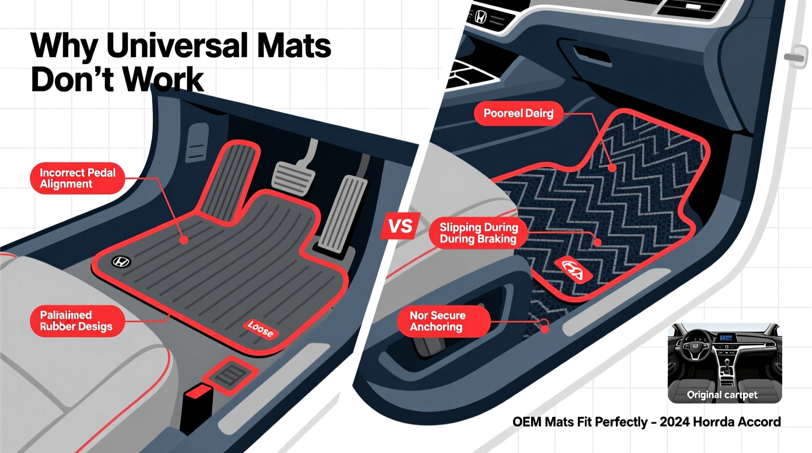 why universal mats fail accord 2024