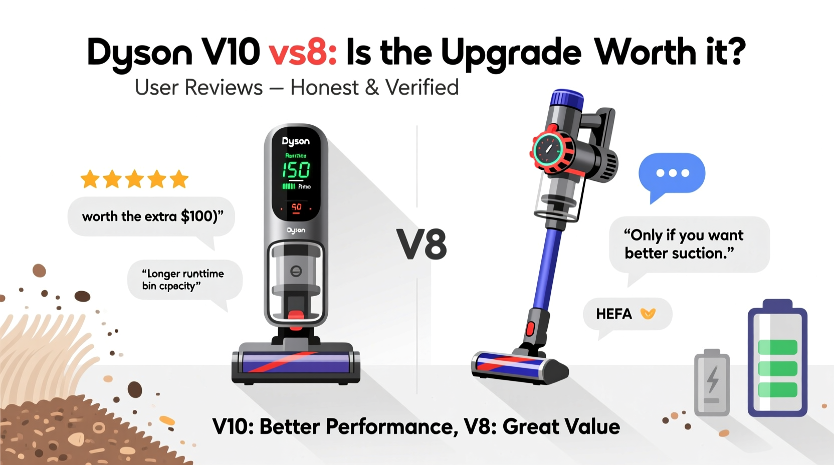 dyson v10 over v8 is the upgrade really worth it honest user reviews