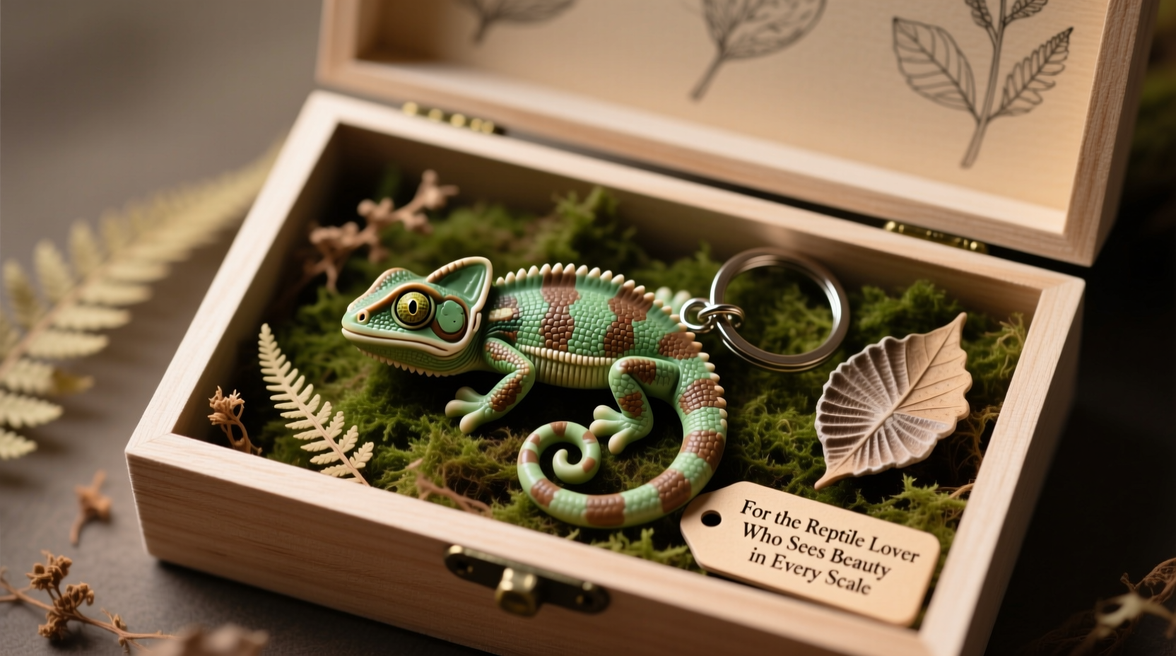 creative and thoughtful ways to gift a gecko keychain to a reptile lover