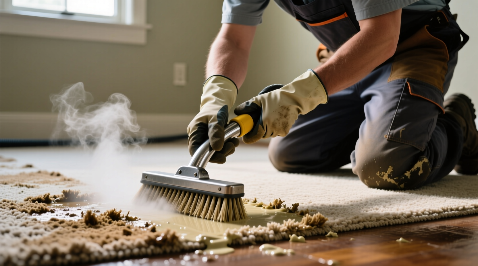 how maintenance pros remove paint from carpet