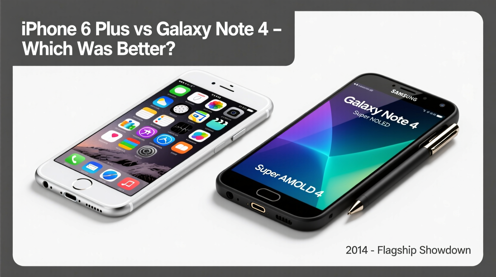 iphone 6 plus vs galaxy note 4 which was actually better back in the day