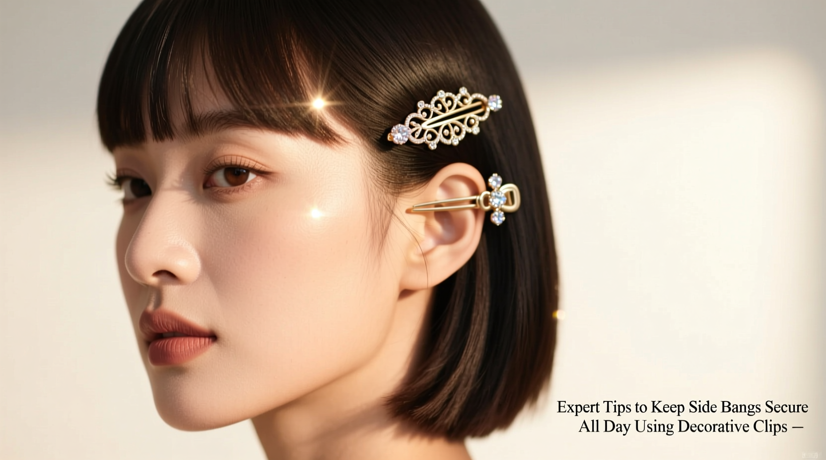expert tips to keep side bangs secure all day using decorative clips