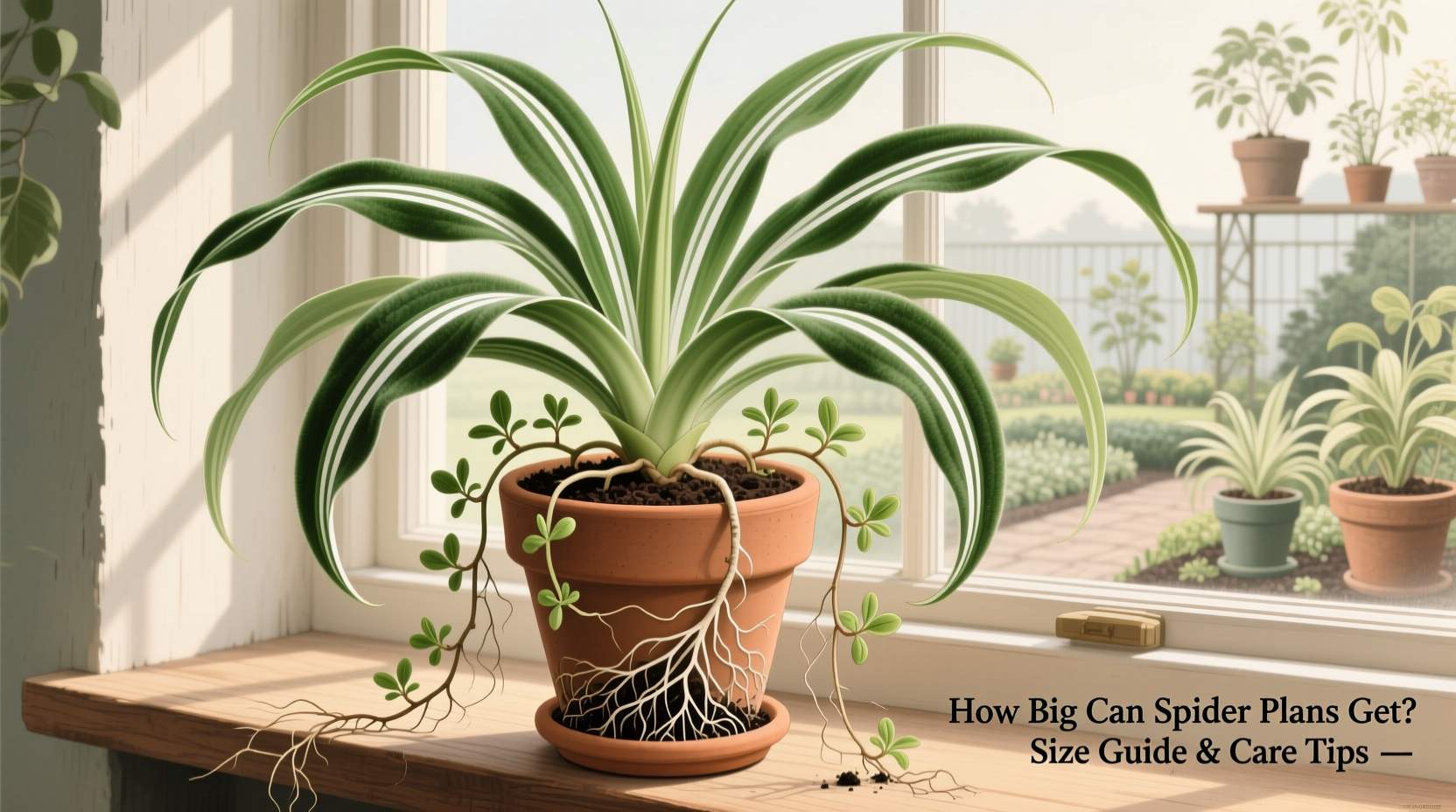 how big can spider plants get