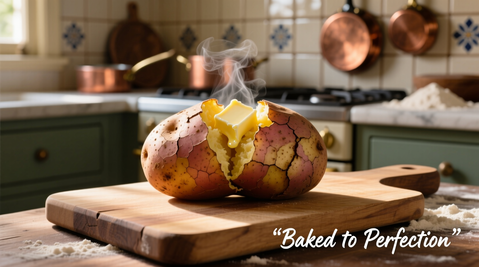baking a potato