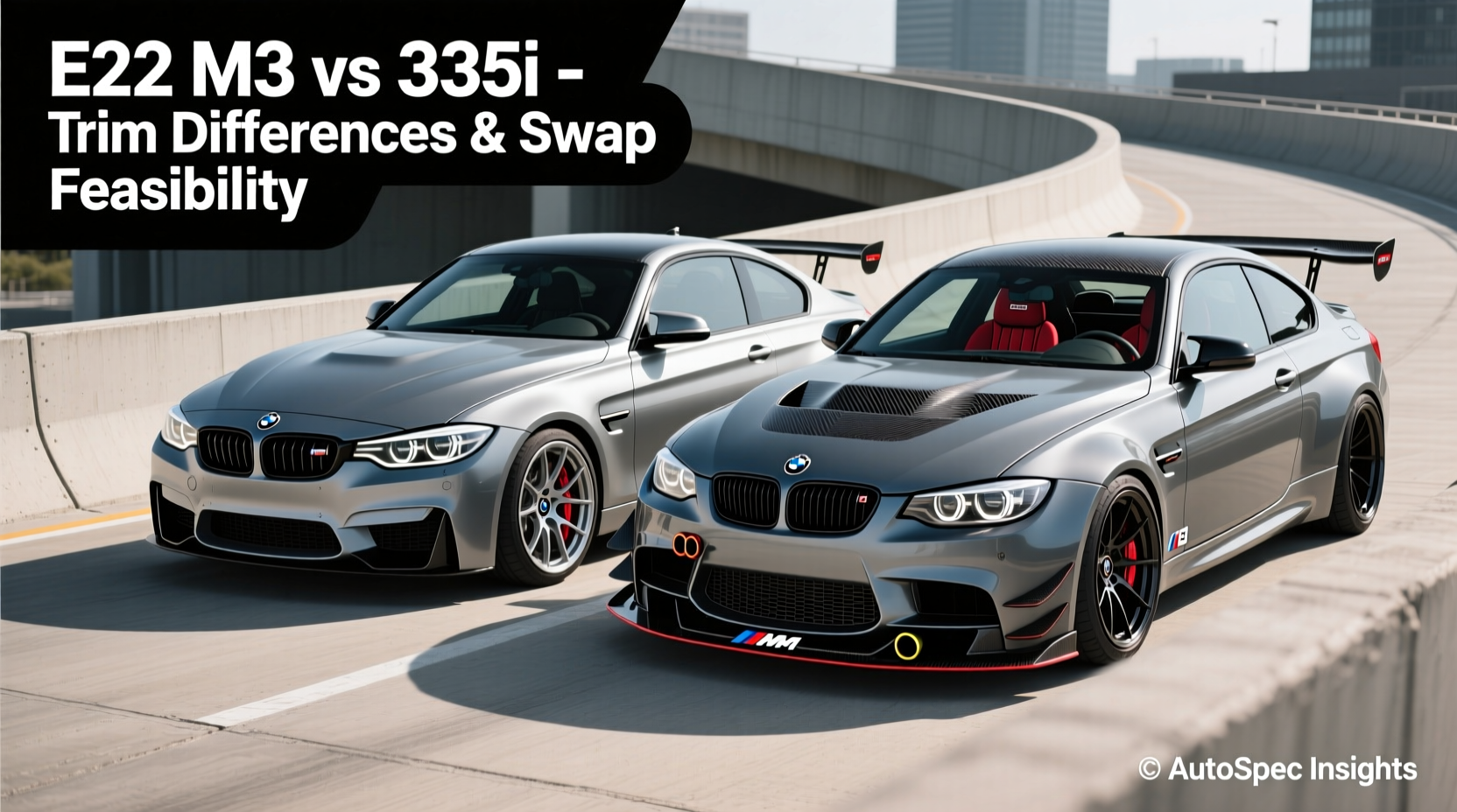 e92 m3 vs 335i trim compatibility