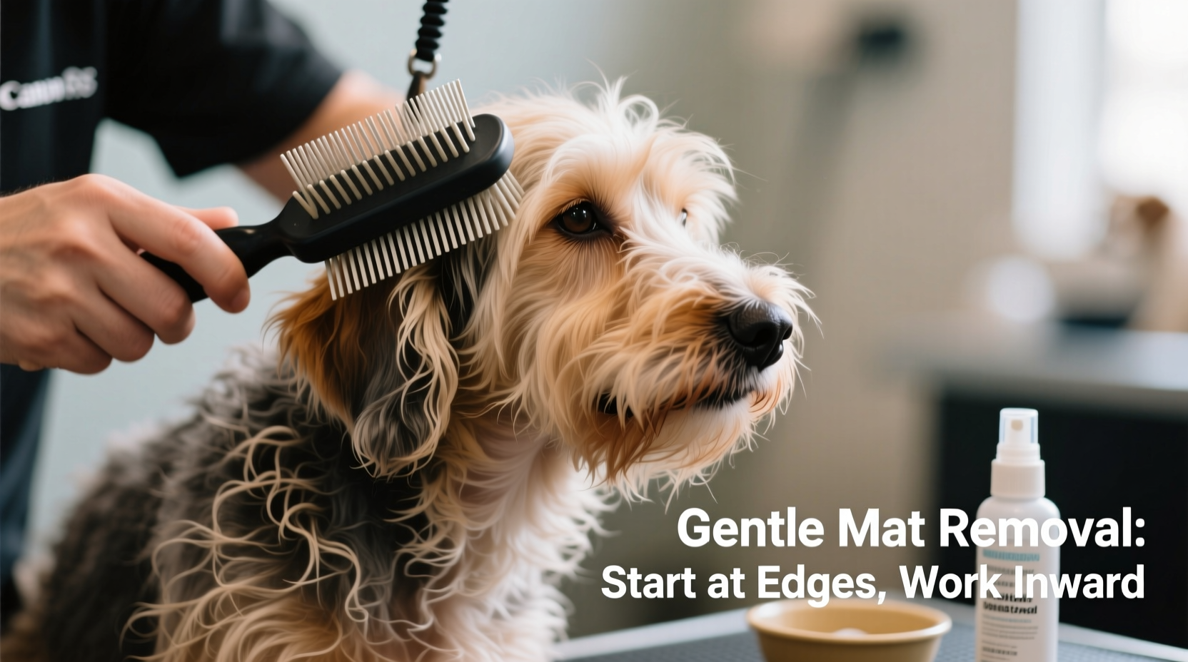 effective techniques to safely brush out matted dog hair without causing pain