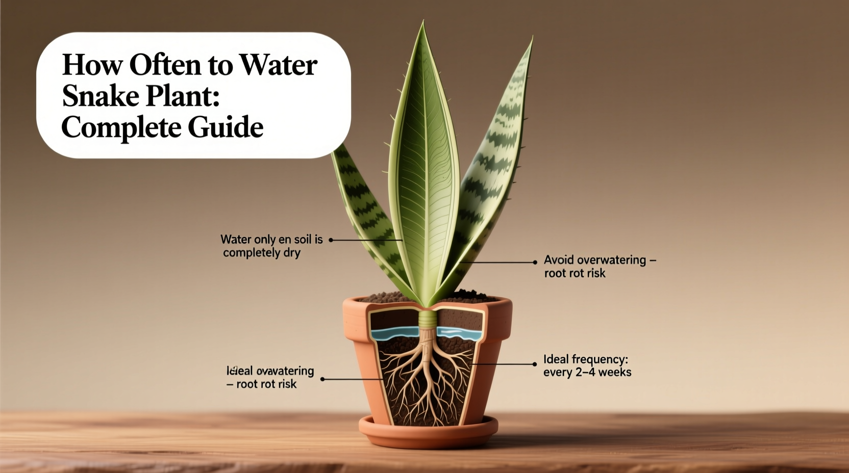 how often water snake plant