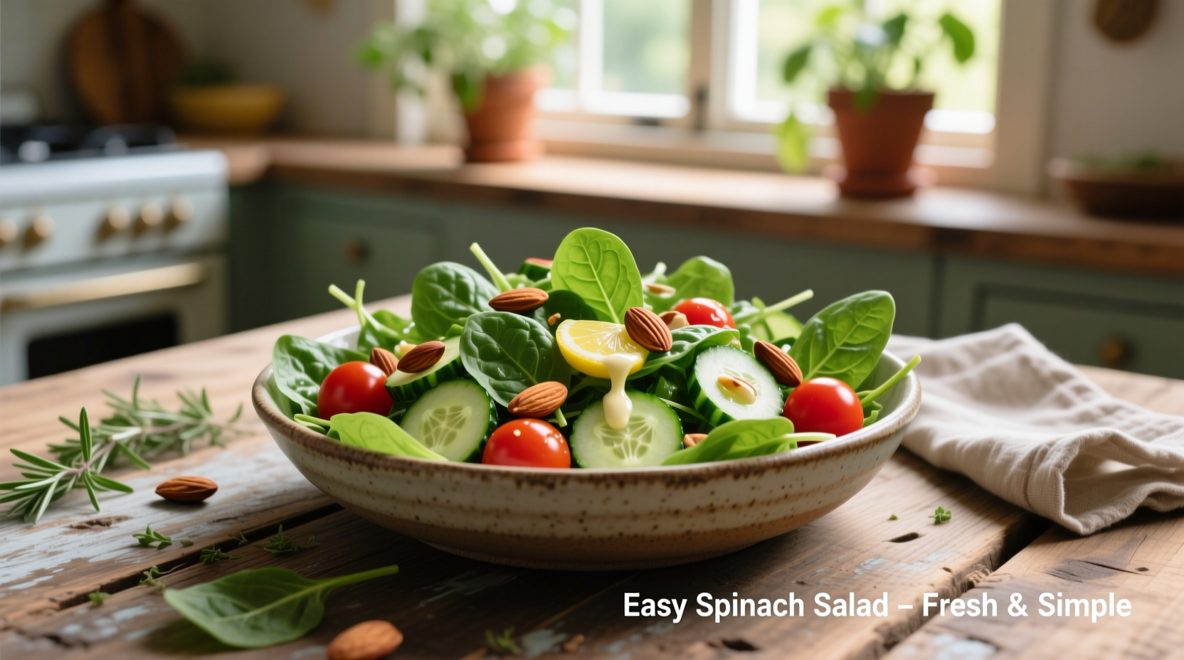 Easy Spinach Salad Recipe Ready in 15 Minutes