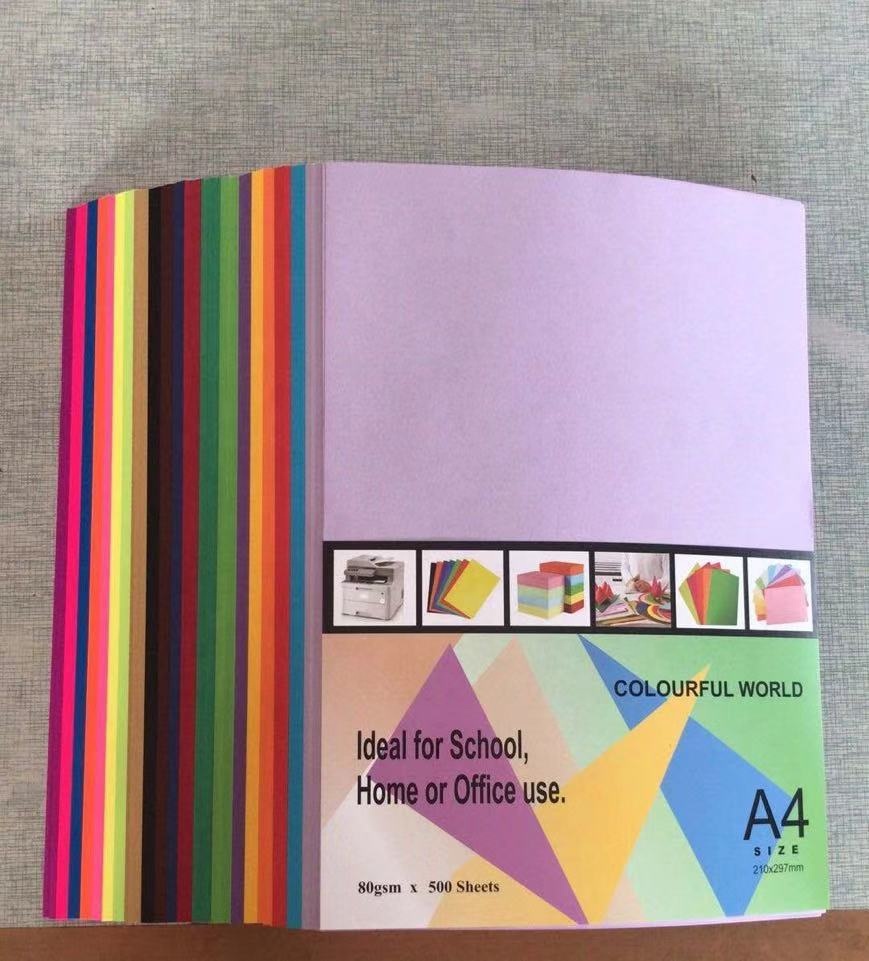 180g 230gsm A4 size textured paper cover paper embossed color board leather grain binding