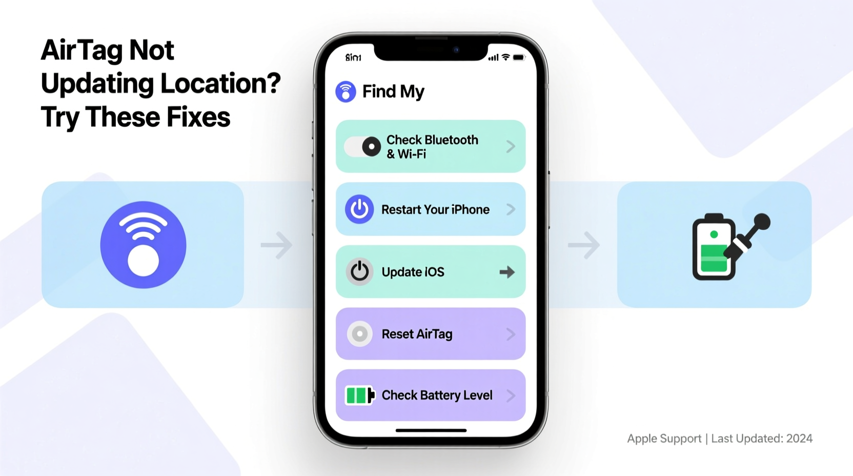 airtag not updating location troubleshooting tips fixes