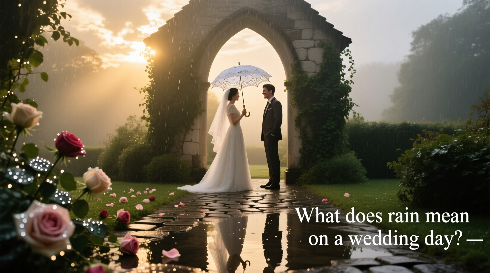 what does rain mean on a wedding day