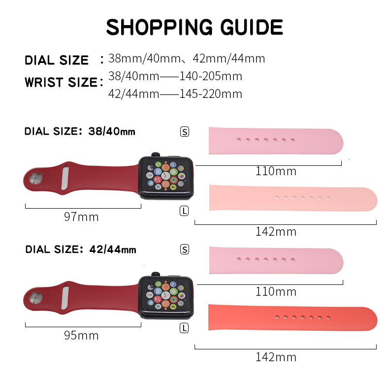 Smartwatch Silicone straps