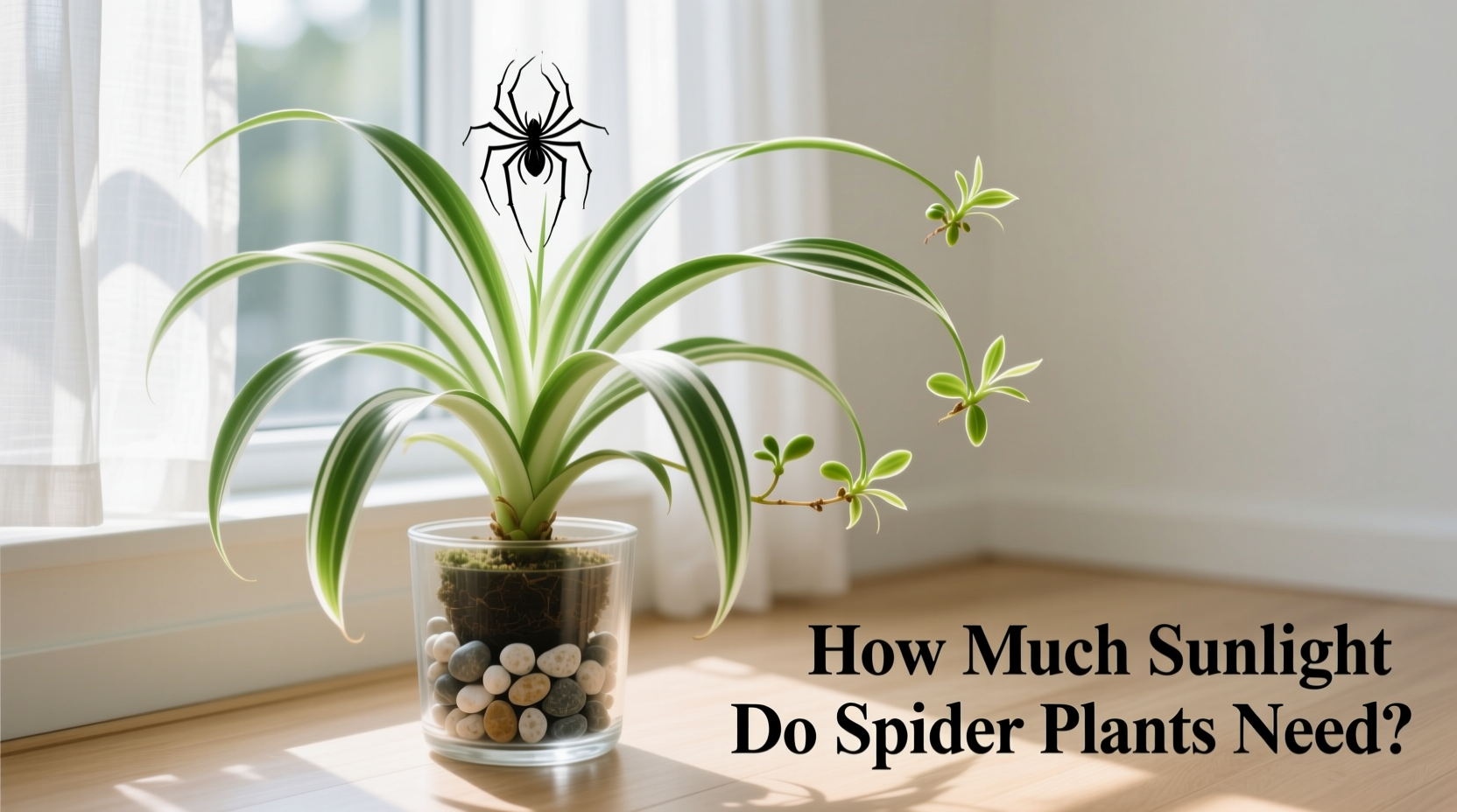 how much sunlight do spider plants need