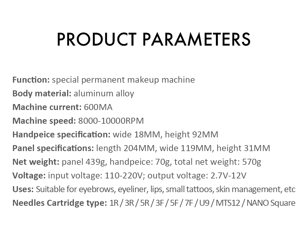 Famisoo Factory OEM Custom Scalp Permanent Makeup Micro Eyebrows Tattoo Machine microblading kit for eyebrow embroidery