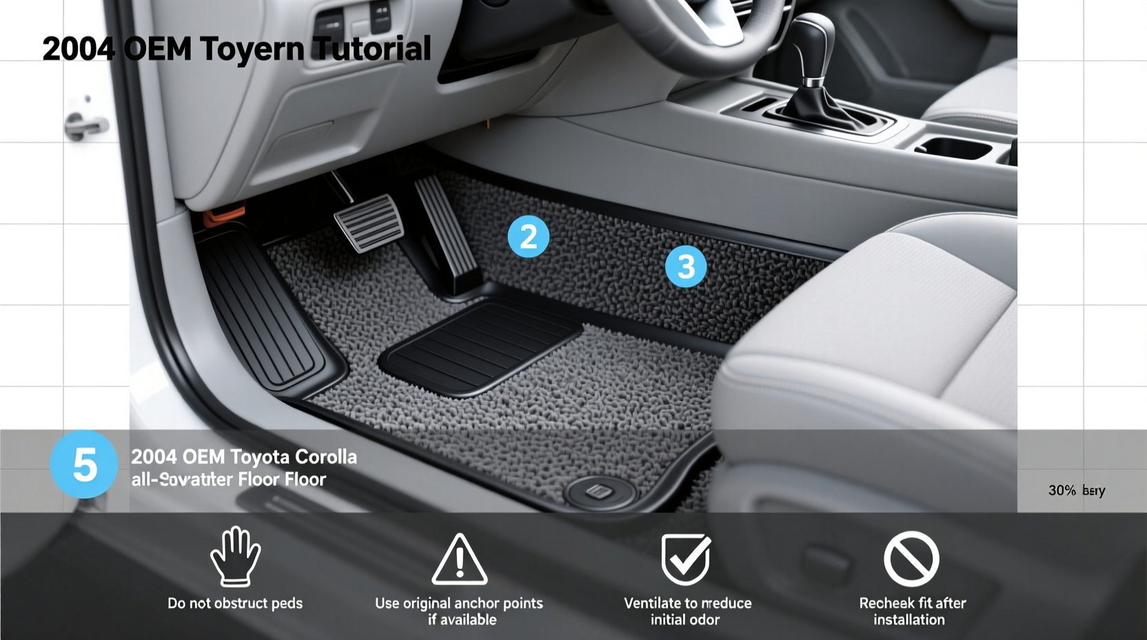 2004 OEM Toyota Corolla All Weather Floor Mat Buying Guide