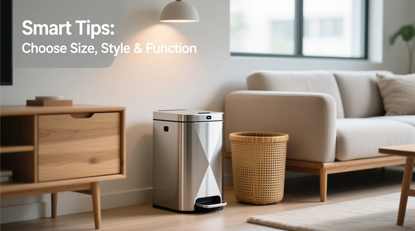 smart tips for choosing the perfect trash can for your living room style and functionality