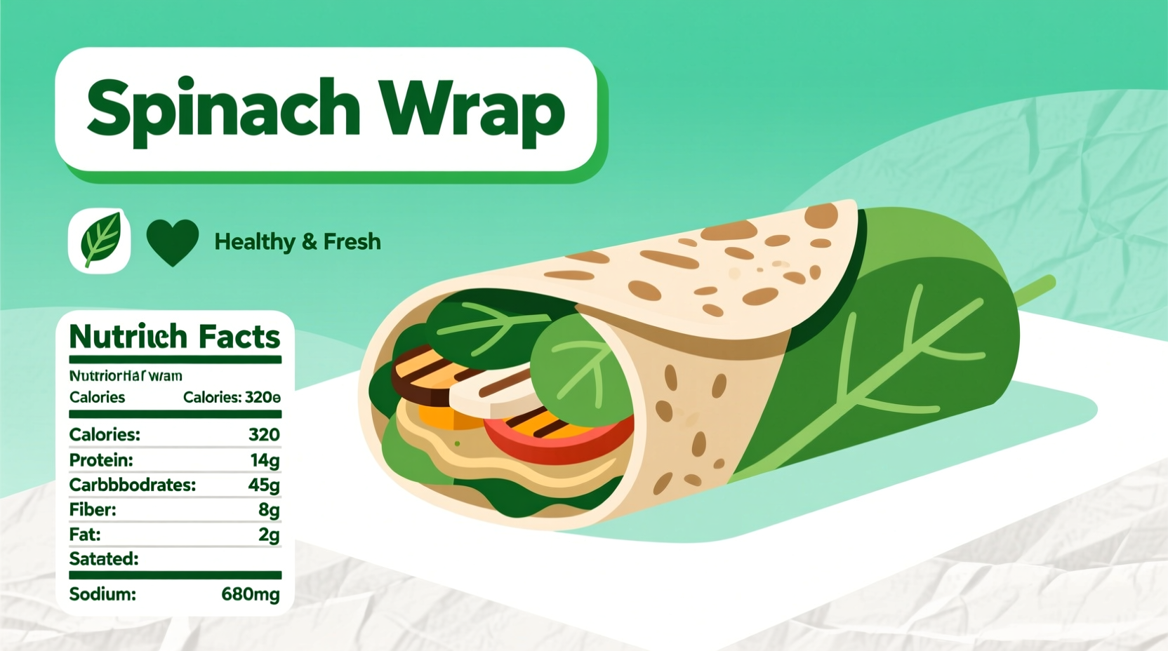 Spinach Wrap Nutrition Facts: Complete Calorie & Nutrient Guide
