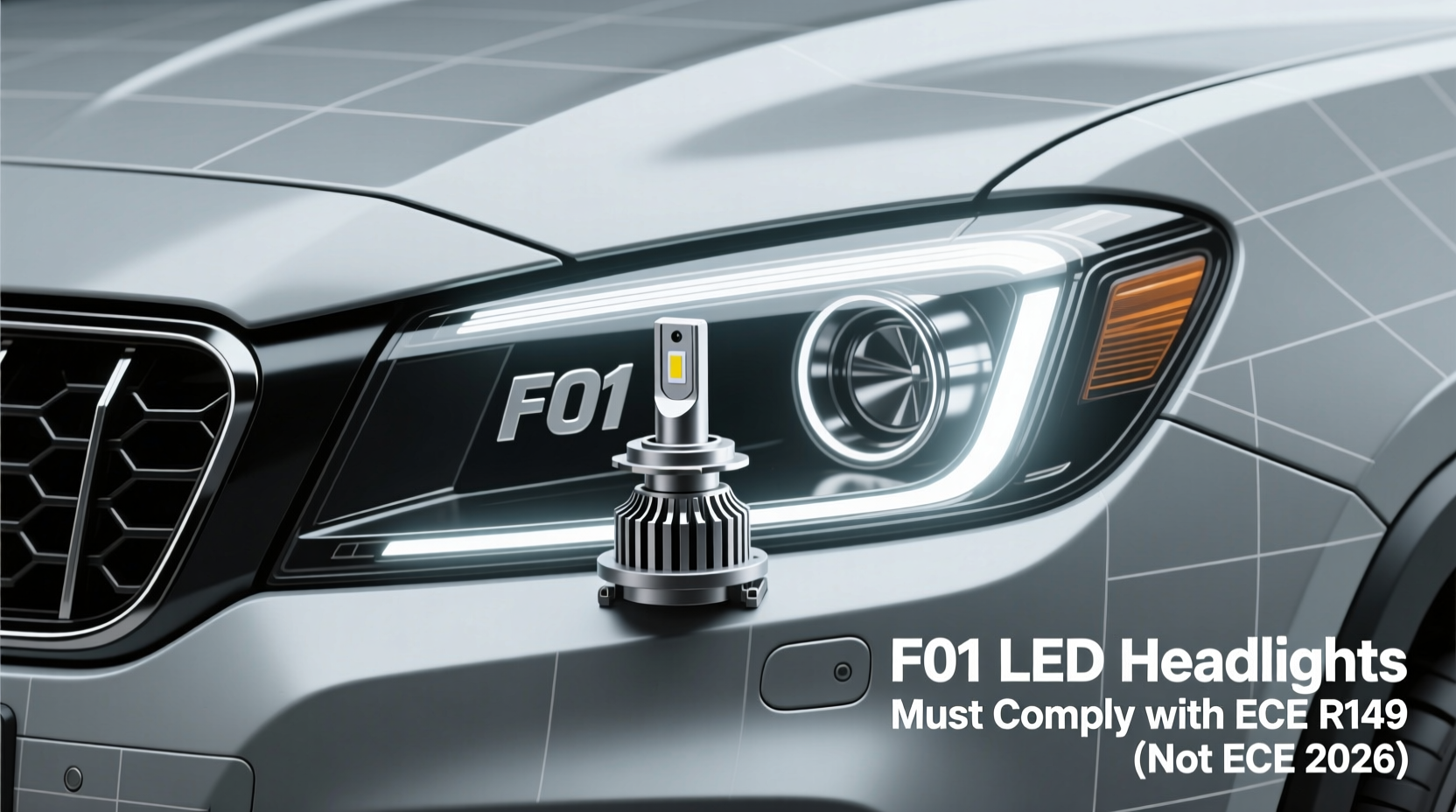 f01 led headlight ece2026