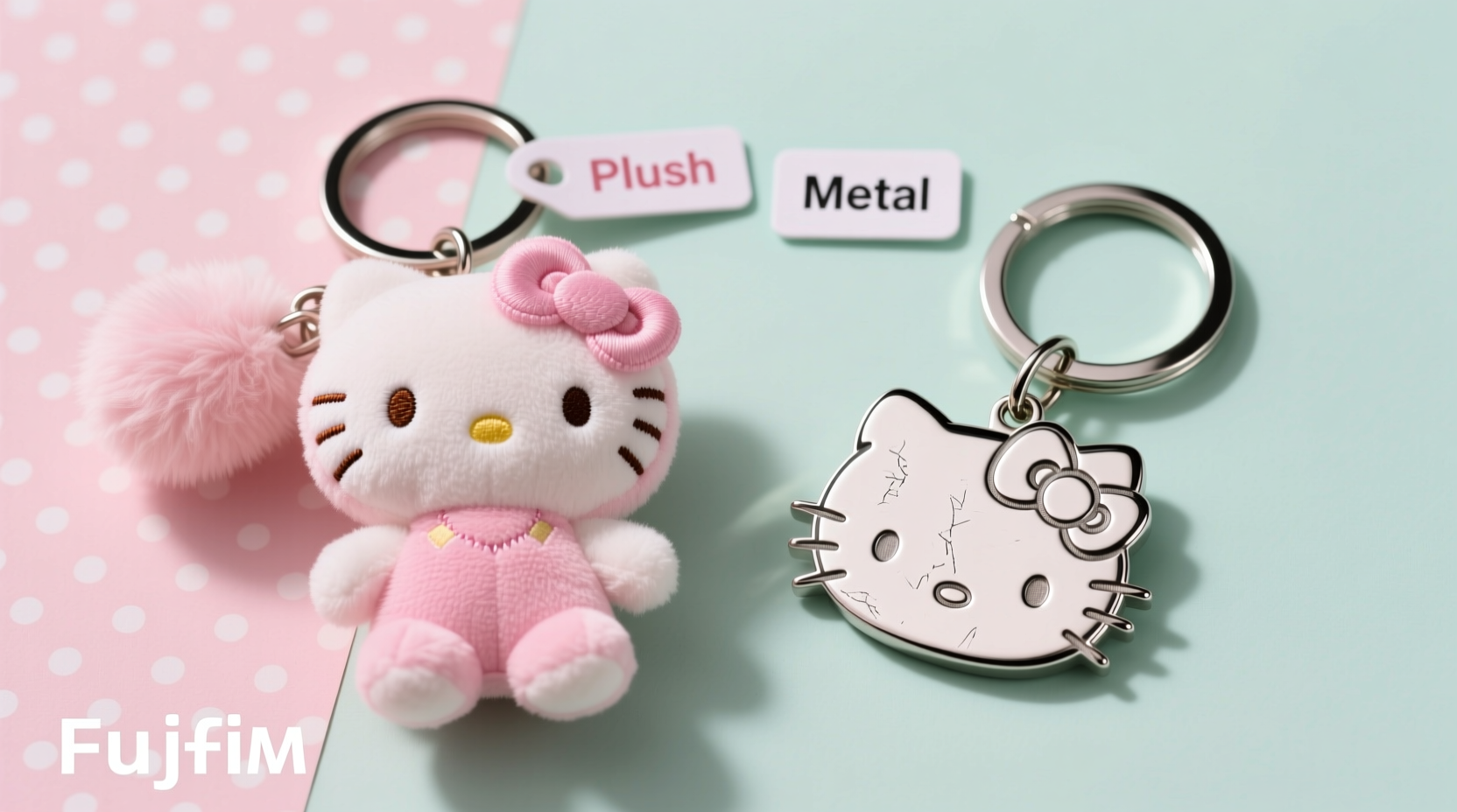 hello kitty plush keychain vs metal which keychain is actually worth buying