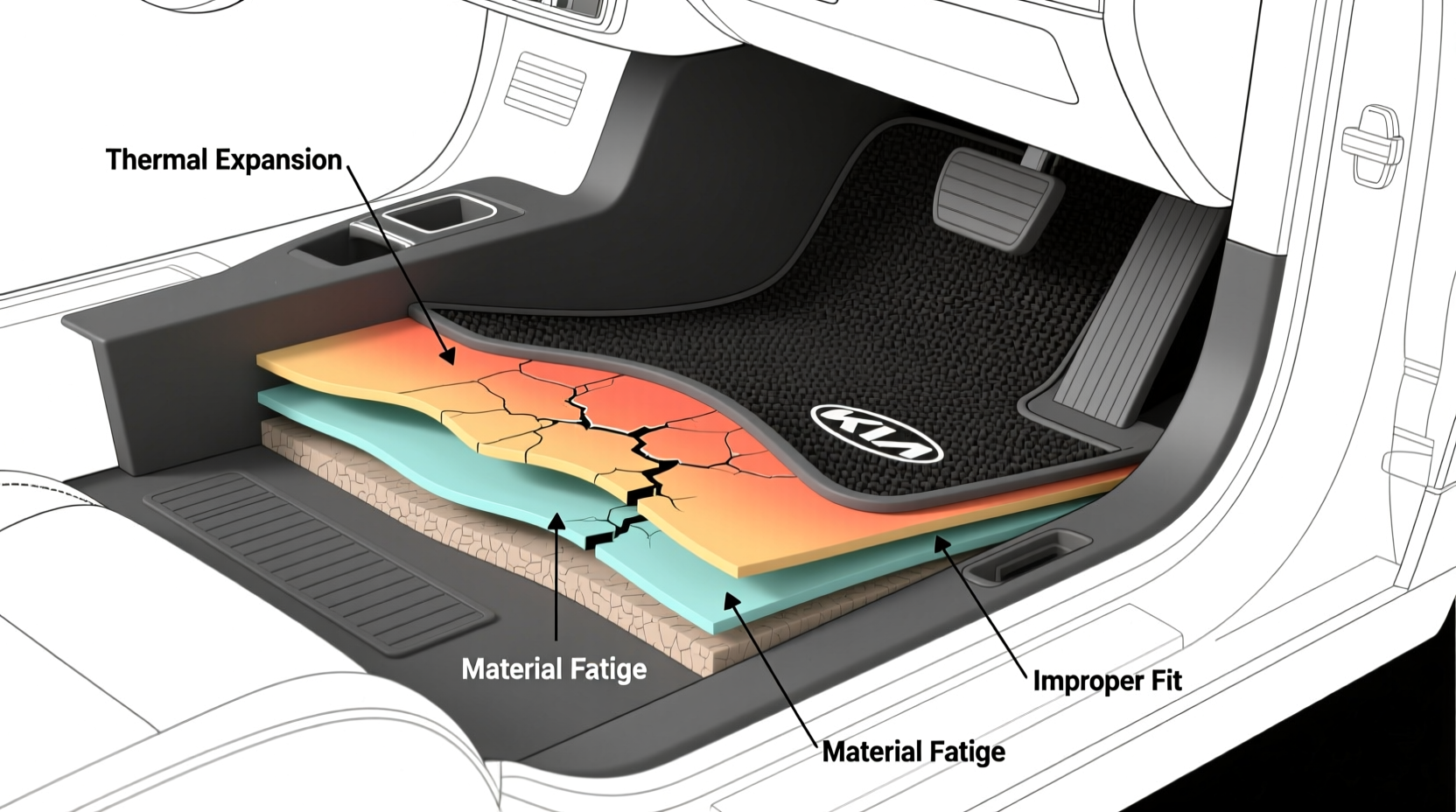 kia mat warping reasons