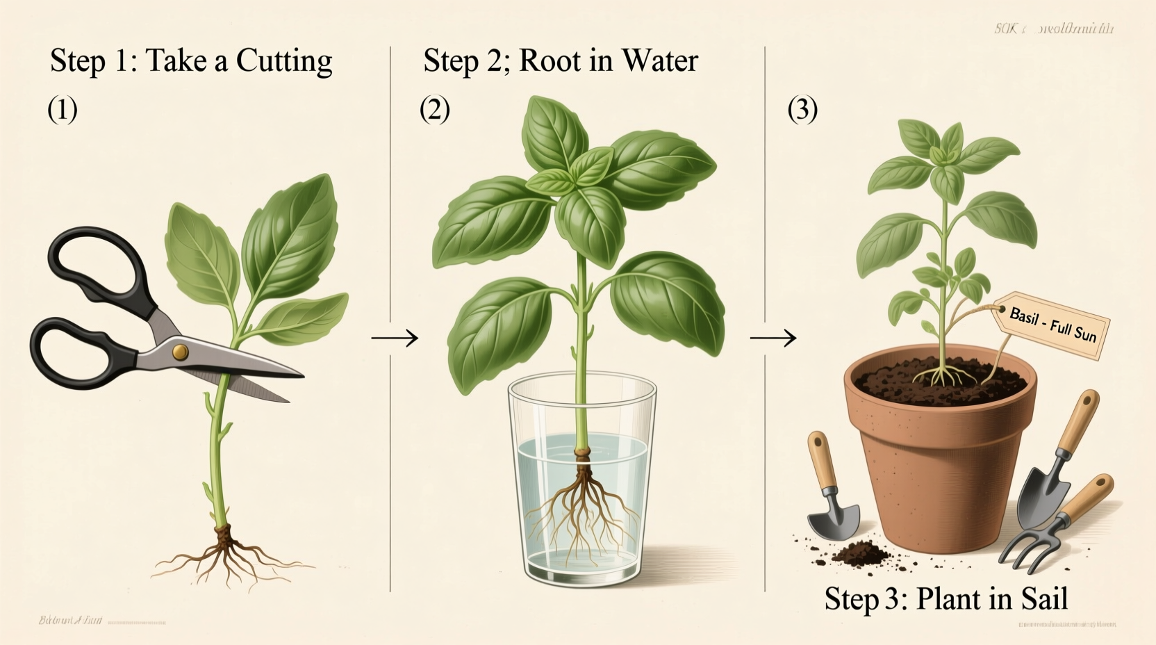 how to grow basil from plant