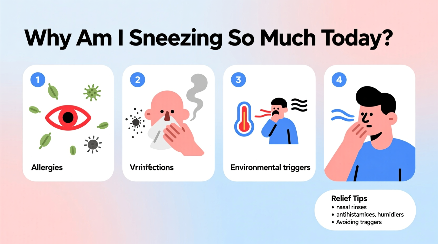 why am i sneezing so much today common causes relief