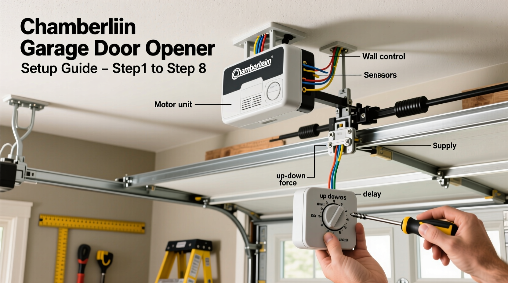 step by step guide to setting up your chamberlain garage door opener for smooth operation