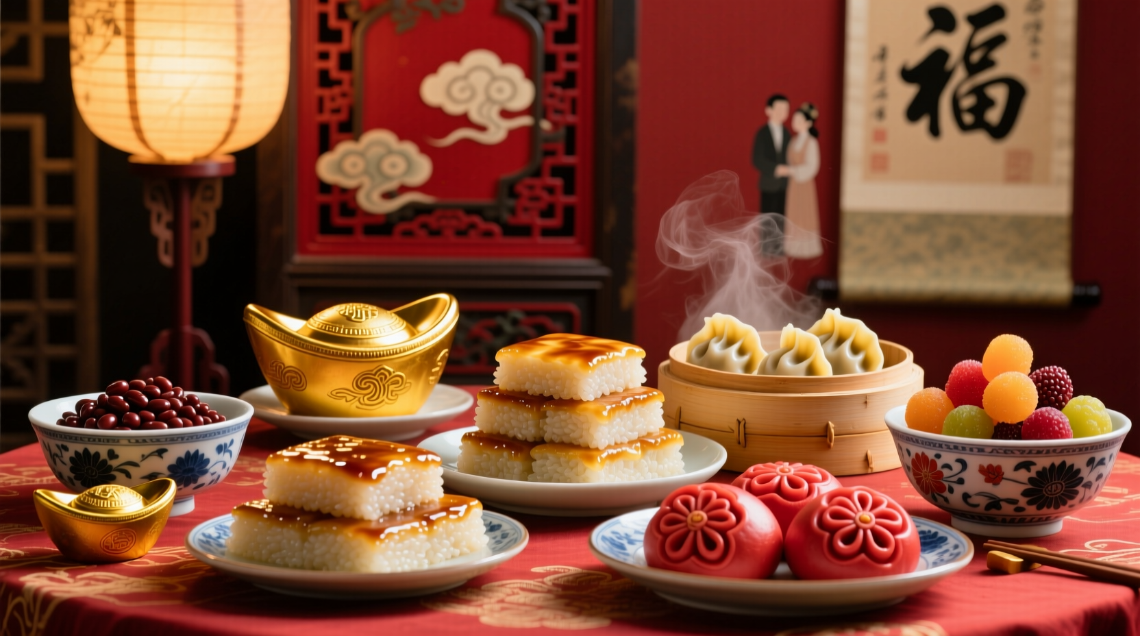 what are the traditional foods associated with chinese new year