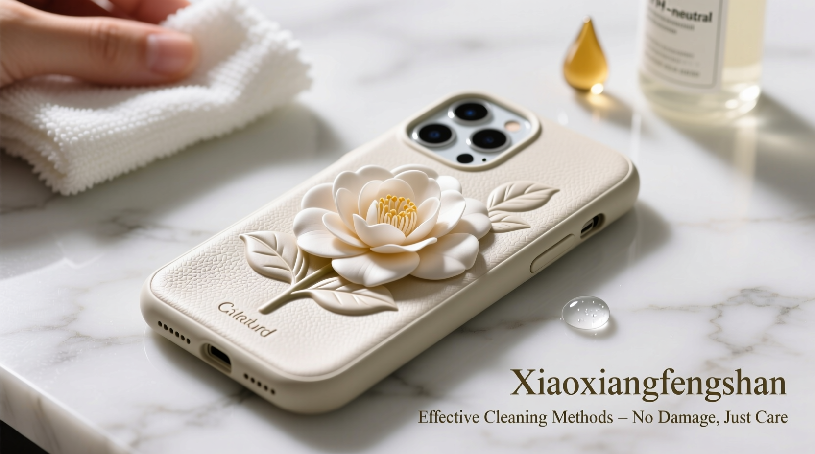 effective methods to deep clean your xiaoxiangfengshan camellia card bag phone case without damage