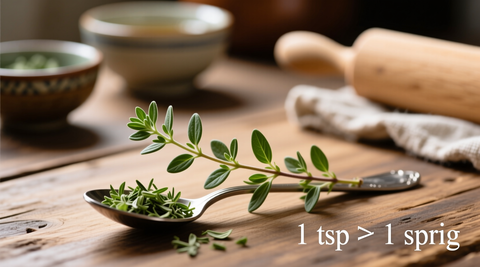 how many teaspoons of thyme in a sprig