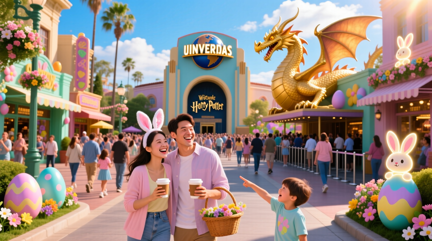 is universal studios busy on easter sunday