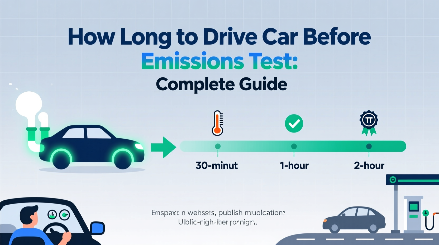 how long should i drive my car before emissions test