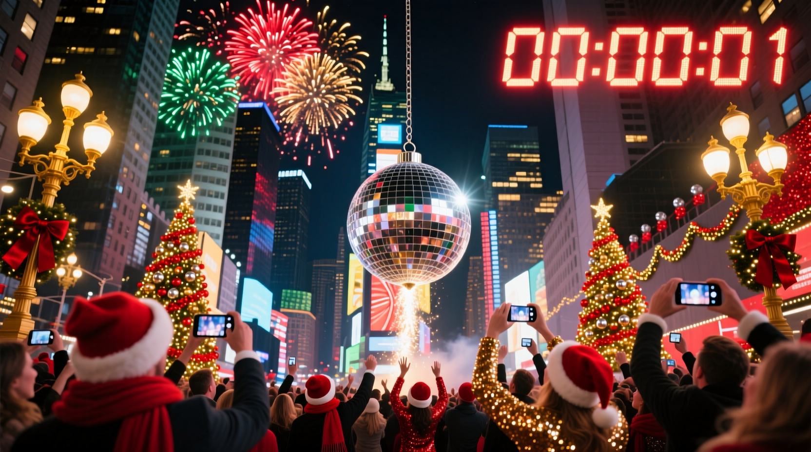 when does new year ball drop