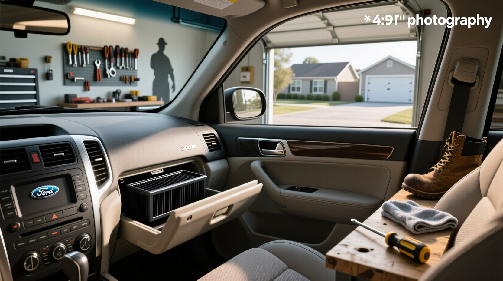 2009 ford escape cabin air filter location replacement