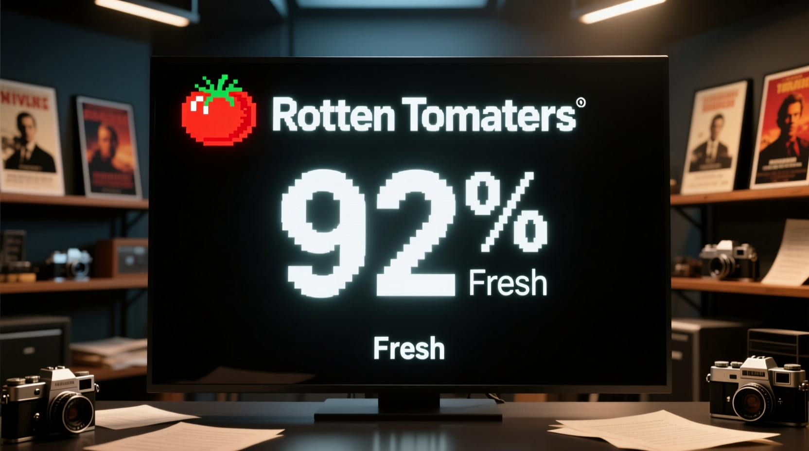 Rotten Tomatoes Tomatometer display showing 92% fresh rating