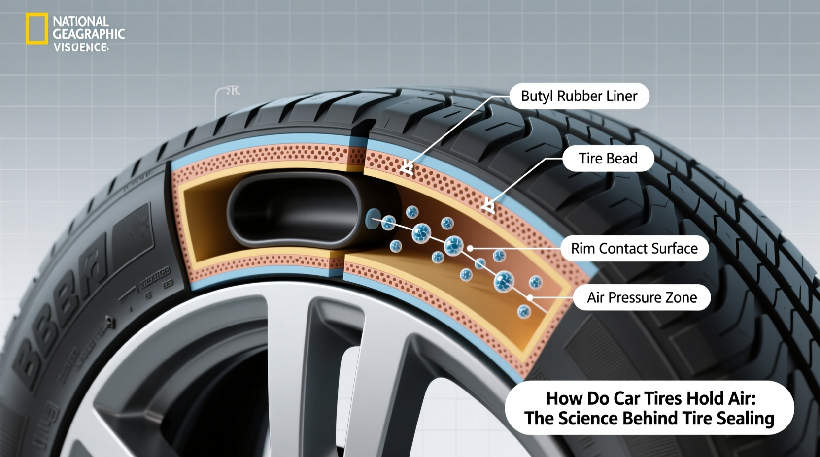 how do car tires hold air