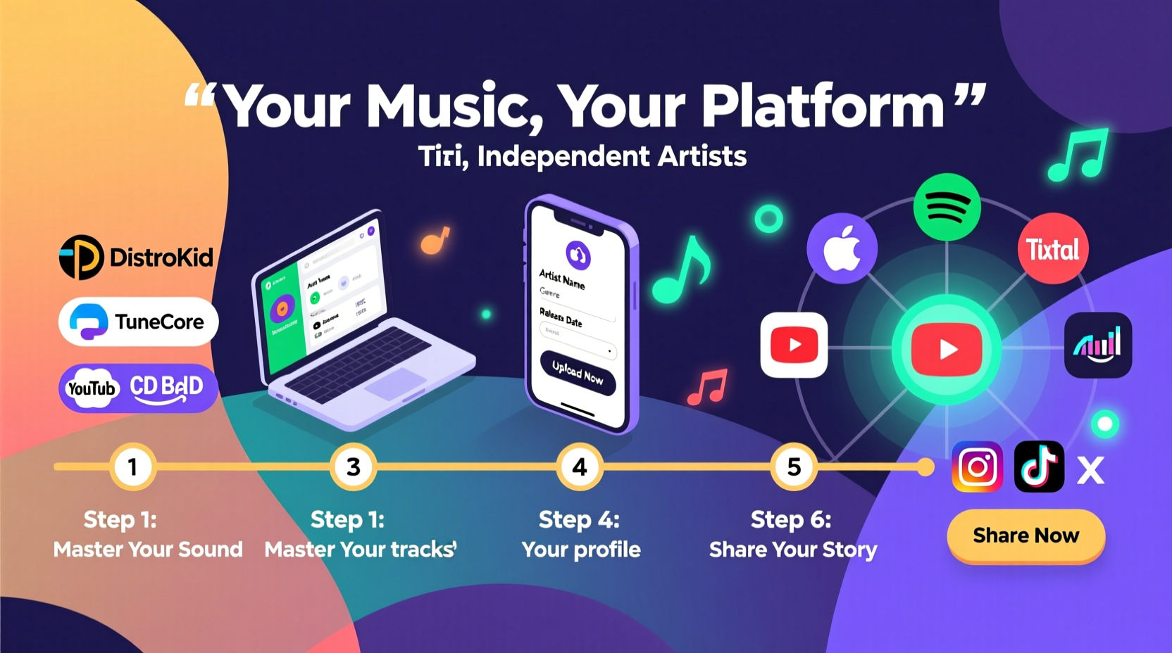 how to get your music on streaming platforms a step by step guide for independent artists