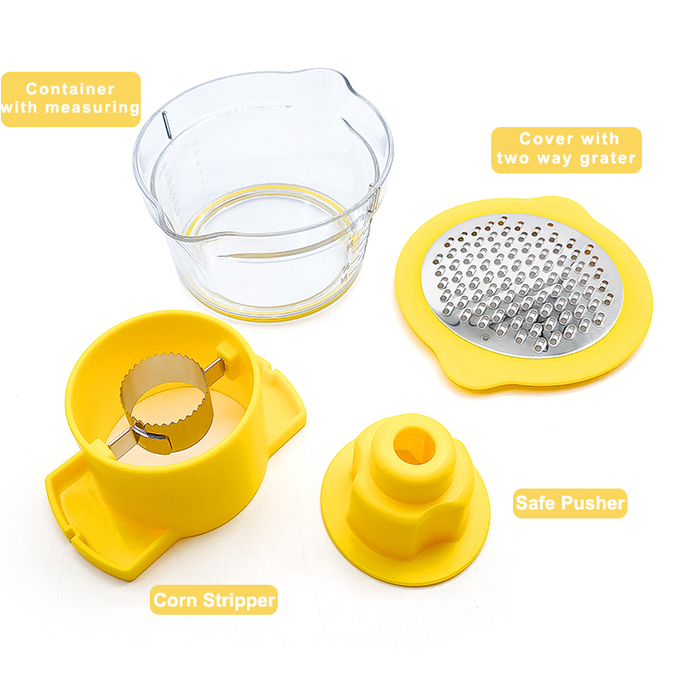 4 in 1 Stainless Steel Corn Peeler Kernel Remover Multifunctional Cob Corn Grain Stripper Kitchen Gadget Kitchen Cutter
