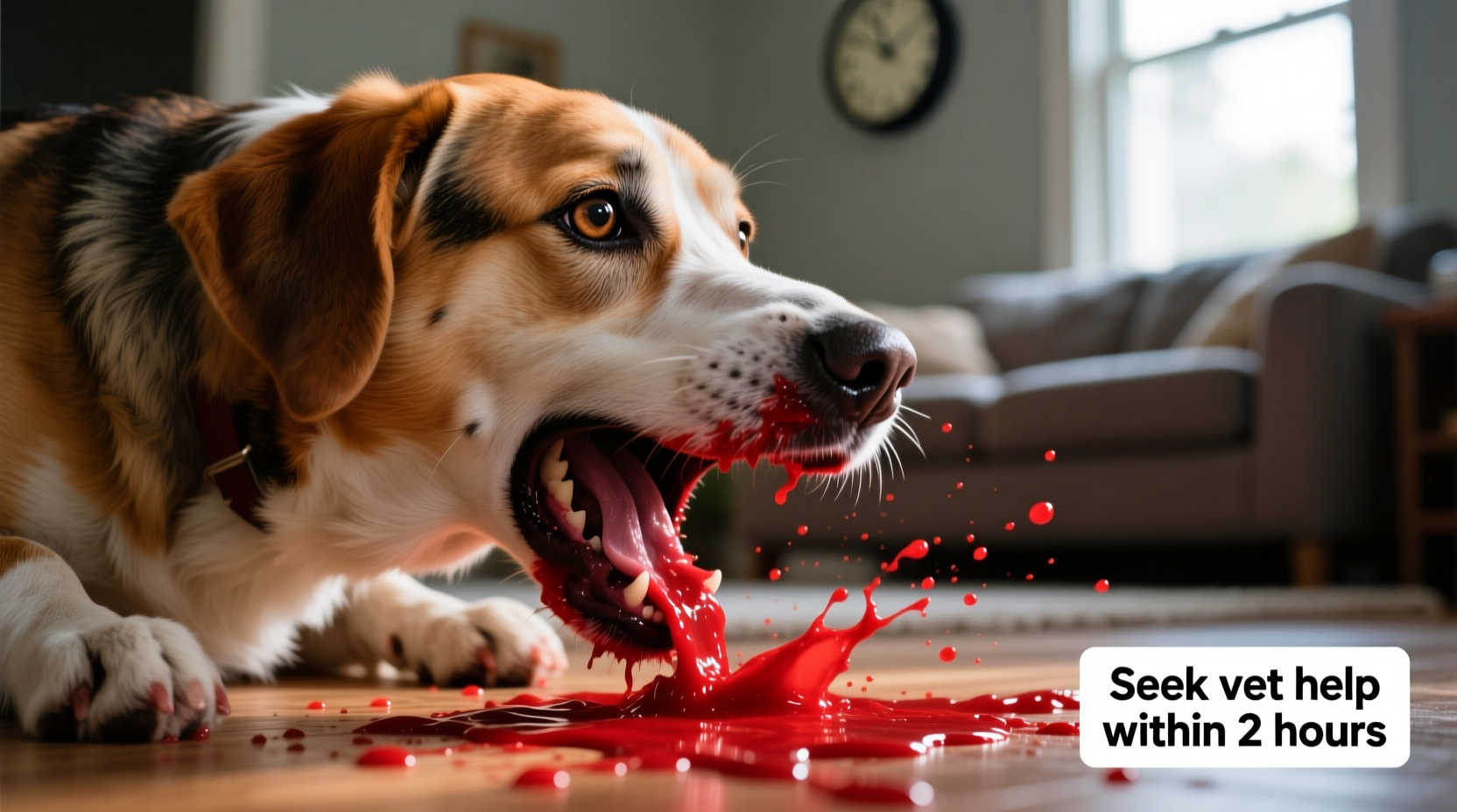 dog throwing up red causes concerns when to seek help