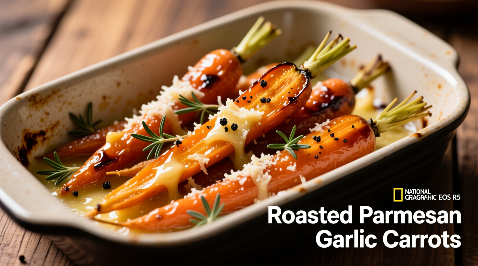 roasted parmesan garlic carrots