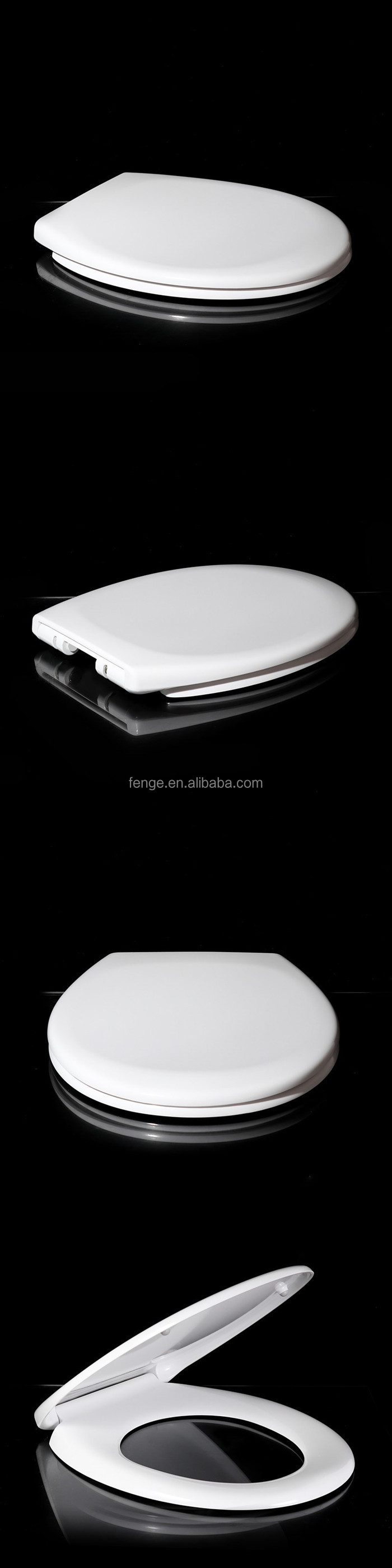 Urea toilet seat lift in round shape with quick release hinges for bathroom WC toilet lid