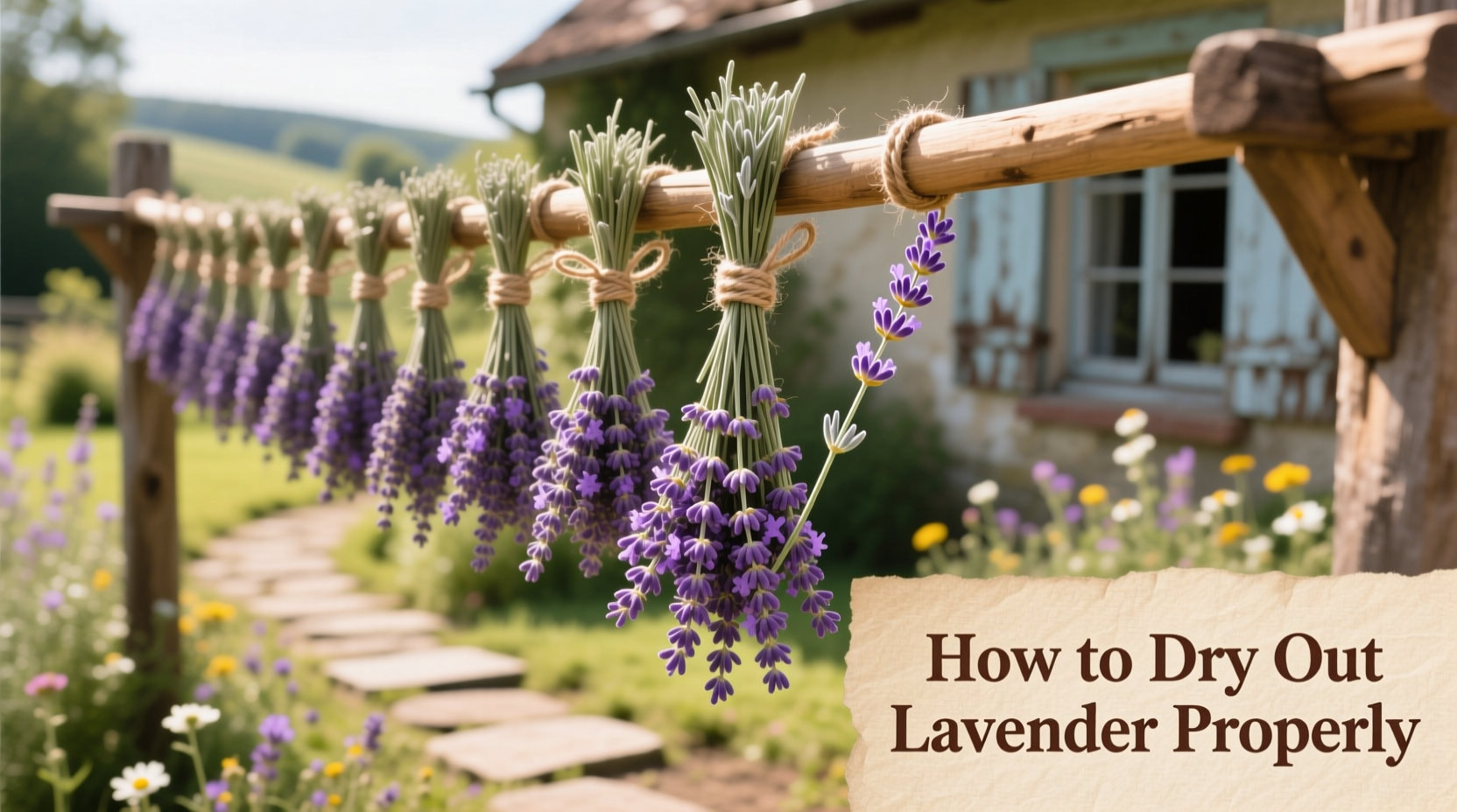 how do you dry out lavender
