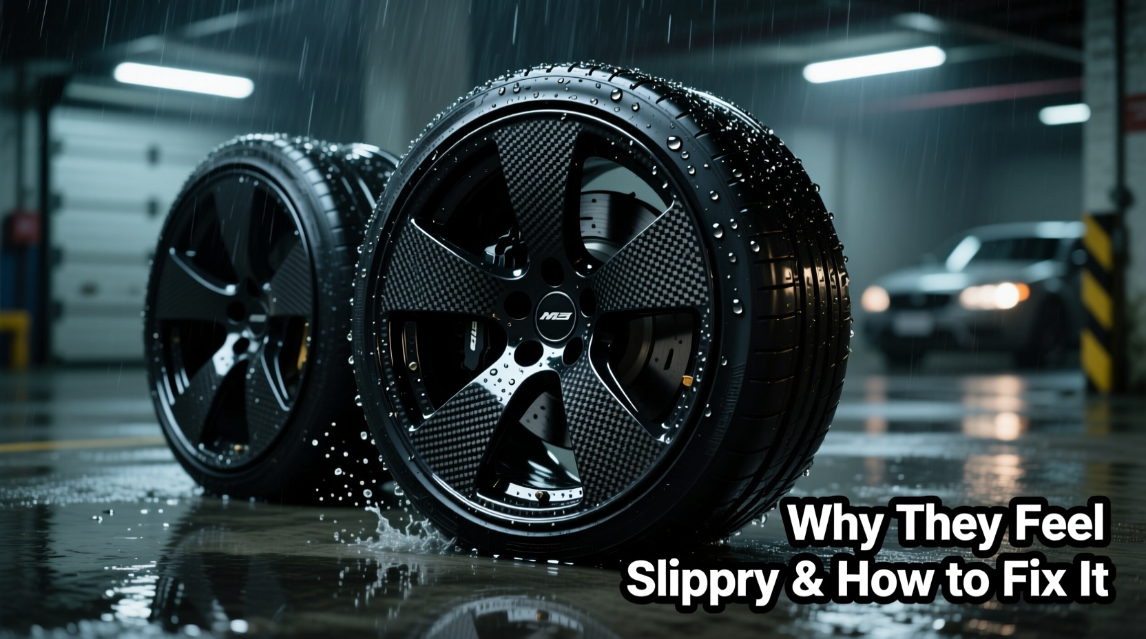 m4 carbon wheel slippery rain