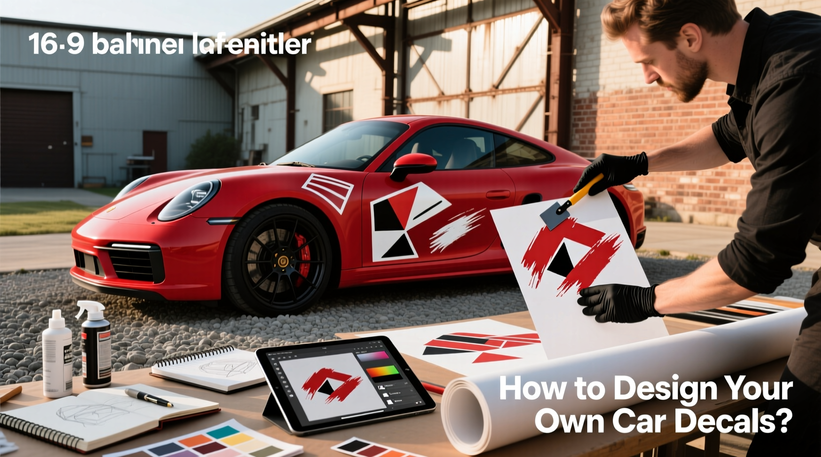 How to choose red car sticker design,How to design your own car decals?